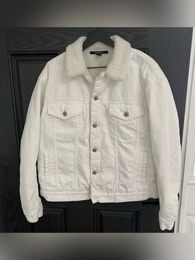 Ksubi "Sign Of The Times" Oh G Borg Stark Sherpa Denim Jacket Size L